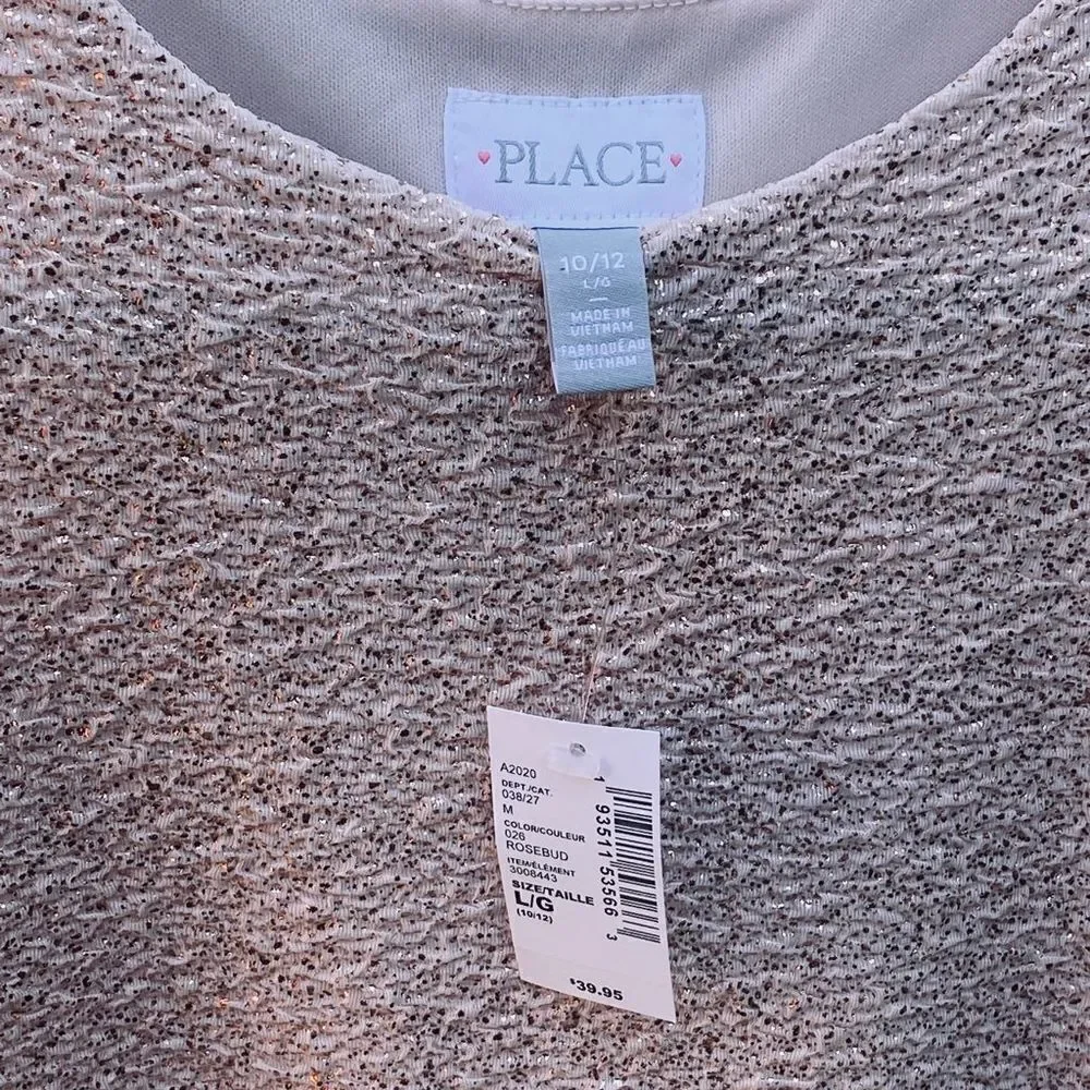 The Children’s Place Little Girls Dress Size 10/12 Large NWT